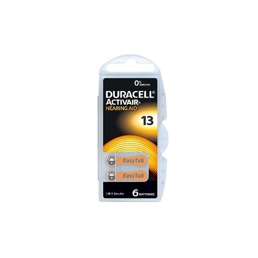 DURACELL DA 13 1.45V (6τεμ.) BP-6 ΒΑΡΗΚΟΪΑΣ - (ΜΕ ΦΟΡΟ 0,06€)