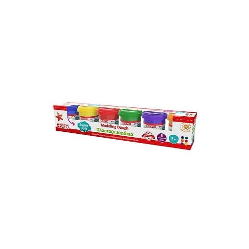 EFO ΠΛΑΣΤΟΖΥΜΑΡΑΚΙΑ 60gr - (6 ΧΡΩΜΑΤΑ)