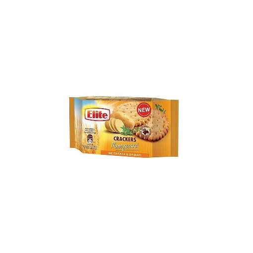 ELITE CRACKERS ΜΕΣΟΓΕΙΑΚΑ ΠΑΤΑΤΑ&ΘΥΜΑΡΙ 105gr Σ16 