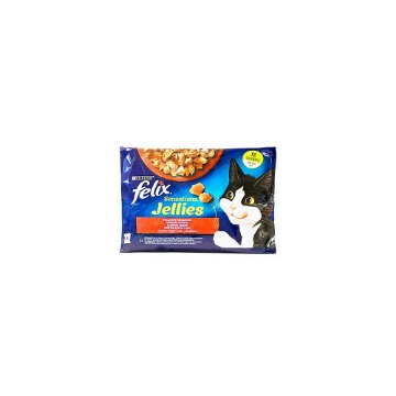 FELIX SENSATIONS ΓΑΤΟΤΡΟΦΗ (4x85gr.) - (ΠΟΙΚΙΛΙΑ ΚΡΕΑΤΙΚΩΝ)