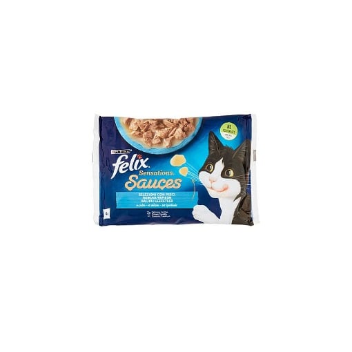 FELIX SENSATIONS ΓΑΤΟΤΡΟΦΗ (4x85gr.) - (ΠΟΙΚΙΛΙΑ ΨΑΡΙΚΩΝ ΣΕ ΣΑΛΤΣΑ)