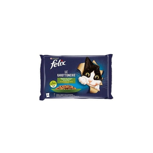 FELIX ΓΑΤΟΤΡΟΦΗ ΣΕ ΖΕΛΕ (4x85gr) - (ΒΟΔΙΝΟ ME ΚΑΡΟΤΟ ΚΟΤΟΠΟΥΛΟ ΝΤΟΜΑΤΑ)