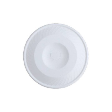 ΒΙΟΔΙΑΣΠΩΜΕΝΟ FIBER ΚΑΠΑΚΙ FLAT ΛΕΥΚΟ ΜΕ ΤΡΥΠΑ 16οz (50τεμ.) - (90mm)