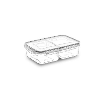 FRESH BOX ΦΑΓΗΤΟΔΟΧΕΙΟ ΟΡΘΟΓΩΝΙΟ 2 ΘΕΣΕΙΣ 1lit (LC-524)