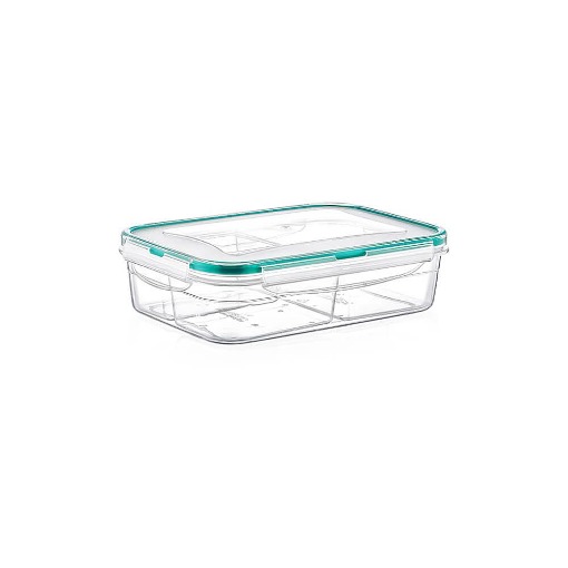 FRESH BOX ΦΑΓΗΤΟΔΟΧΕΙΟ ΟΡΘΟΓΩΝΙΟ ΜΕ ΚΑΠΑΚΙ 3 ΘΕΣΕΙΣ 1lit (LC-510)