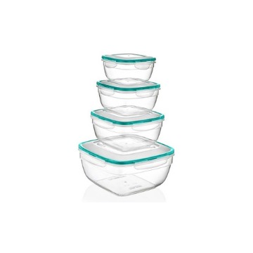 FRESH BOX ΦΑΓΗΤΟΔΟΧΕΙΟ ΤΕΤΡΑΓΩΝΟ ΜΕ ΚΑΠΑΚΙ 4τεμ. (LC-305)