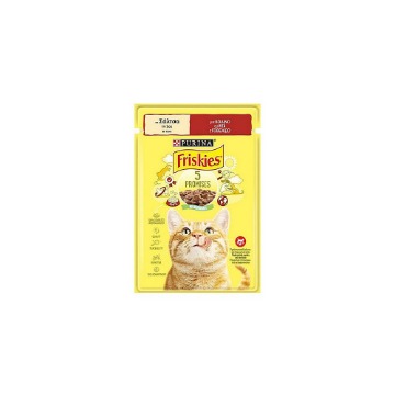FRISKIES ΓΑΤΟΤΡΟΦΗ ΦΑΚΕΛΑΚΙ 85gr - (ΒΟΔΙΝΟ) (ΣΕ ΣΑΛΤΣΑ)