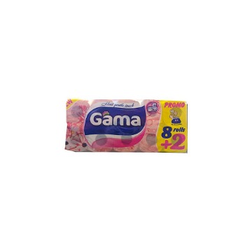 GAMA ΧΑΡΤΙ ΥΓΕΙΑΣ ΡΟΛΟ 3ΦΥΛΛΟ (10x75gr.) - (8+2τεμ. ΔΩΡΟ)