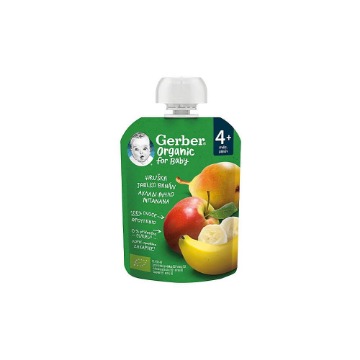 GERBER ΦΡΟΥΤΟΠΟΥΡΕΣ 90gr. - (ΑΧΑΛΔΙ, ΜΗΛΟ & ΜΠΑΝΑΝΑ)