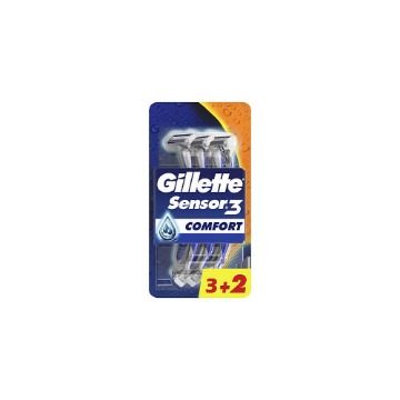 GILLETTE ΞΥΡΑΦΑΚΙΑ SENSOR 3 COMFORT - (3+2 ΔΩΡΟ)