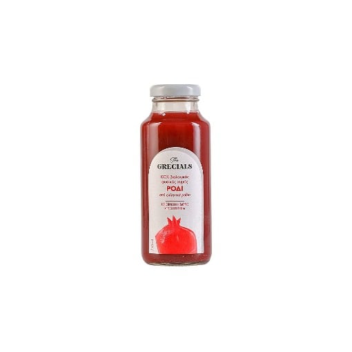 GRECIALS ΧΥΜΟΣ ΣΕ ΓΥΑΛΙΝΟ 250ml - (100% ΧΥΜΟΣ ΡΟΔΙ)