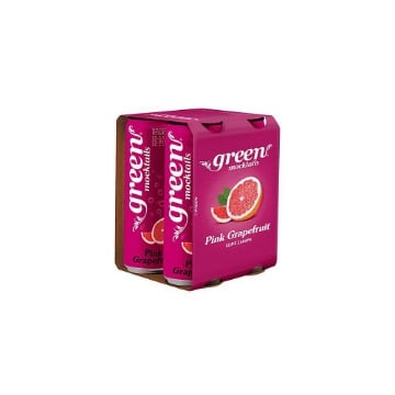 GREEN MOCTAILS (4x330ml) -  (PINK GRAPEFRUIT)