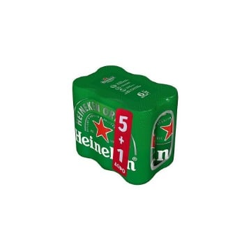 HEINEKEN ΜΠΥΡΑ ΚΟΥΤΙ 330ml - (5+1ΔΩΡΟ)