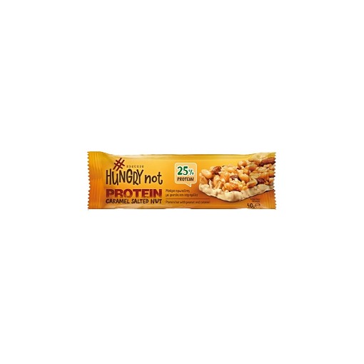 HUNGRY NOT ΜΠΑΡΑ ΠΡΩΤΕΙΝΗΣ 40gr. - (ΦΥΣΤΙΚΙ - ΑΛΑΤΙΣΜΕΝΗ ΚΑΡΑΜΕΛΑ)