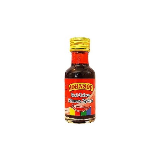JOHNSOF ΧΡΩΜΑ ΖΑΧΑΡΟΠΛΑΣΤΙΚΗΣ 28ml. - (ΚΟΚΚΙΝΟ)