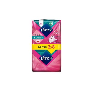 LIBRESSE ΣΕΡΒΙΕΤΑ LONG ULTRA THIN (2x8τεμ.)