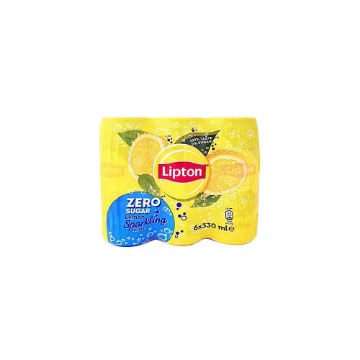 LIPTON SPARKLING ICE TEA Χ. ΖΑΧΑΡΗ (6x330ml) - (ΛΕΜΟΝΙ)