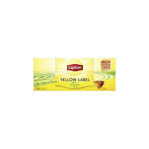LIPTON ΤΣΑΙ ΚΙΤΡΙΝΟ (100τεμ.) - (YELLOW LABEL)