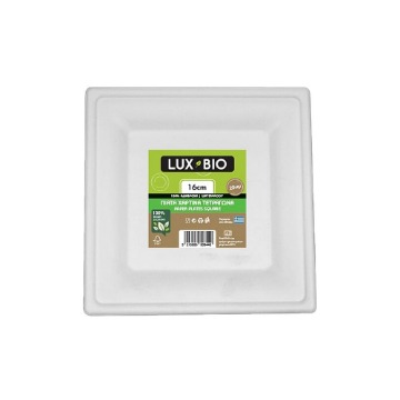 LUX BIO ΒΙΟΔΙΑΣΠΩΜΕΝΑ ΠΙΑΤΑ ΤΕΤΡΑΓΩΝΑ 16cm (20τεμ.)