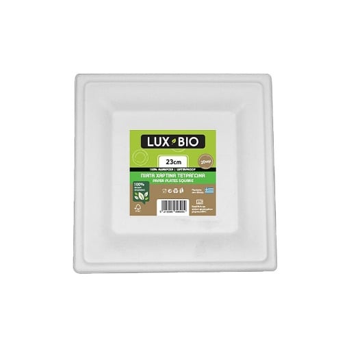 LUX BIO ΒΙΟΔΙΑΣΠΩΜΕΝΑ ΠΙΑΤΑ ΤΕΤΡΑΓΩΝΑ 23cm (20τεμ.)
