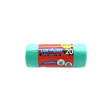 LUX PLAST ΣΑΚΟΥΛΑ ΡΟΛΟ με Χερουλακι (54x62cm) - (20τεμ.) (ΠΡΑΣΙΝΟ)