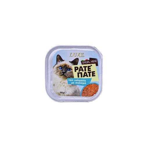 LUXE ΓΑΤΟΤΡΟΦΗ PATE 100gr. - (SALMONE)
