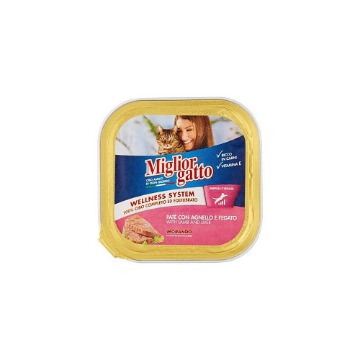 MIGLIOR ΓΑΤΟΤΡΟΦΗ PATE 100gr - (ΑΡΝΙ-ΣΥΚΩΤΙ)