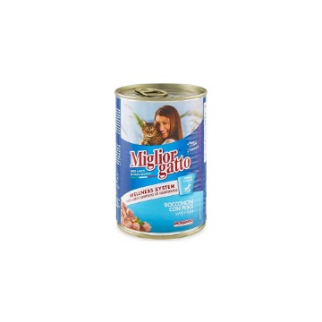 MIGLIOR ΓΑΤΟΤΡΟΦΗ ΚΟΝΣΕΡΒΑ 405gr - (ΨΑΡΙ)