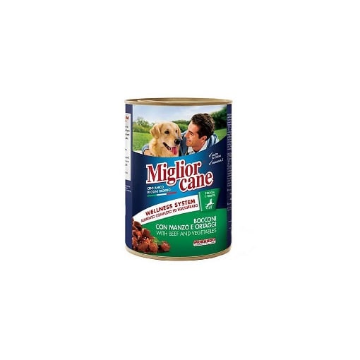MIGLIOR ΣΚΥΛΟΤΡΟΦΗ ΚΟΝΣΕΡΒΑ  405gr - (ΒΟΔΙΝΟ-ΛΑΧΑΝΙΚΑ)