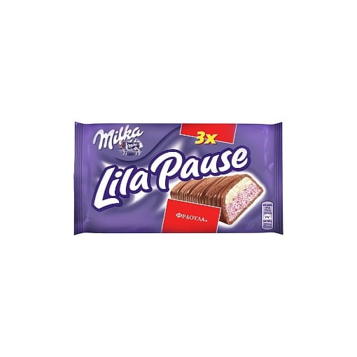 MILKA LILA PAUSE 34gr - (ΦΡΑΟΥΛA) (3x34gr)