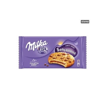 MILKA ΜΠΙΣΚΟΤΑ COOKIES SENSATIONS CHOCO 156gr Σ12 
