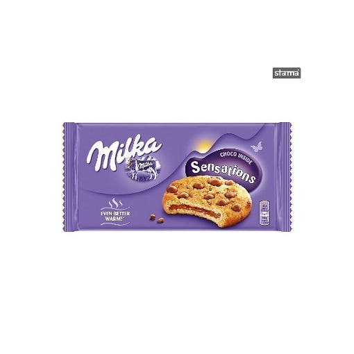 MILKA ΜΠΙΣΚΟΤΑ COOKIES SENSATIONS CHOCO 156gr Σ12 