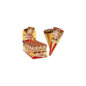 MINICCO CORNET ΧΩΝΑΚΙΑ ΠΡΑΛΙΝΑΣ ΦΟΥΝΤΟΥΚΙΟΥ (24x25gr.)
