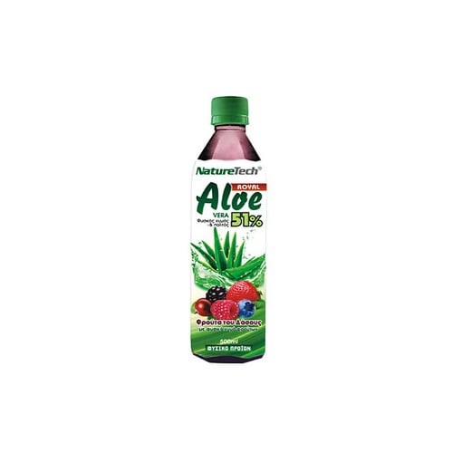 NATURE TECH ALOE VERA SUGAR FREE PET 500ml - (FOREST FRUITS)
