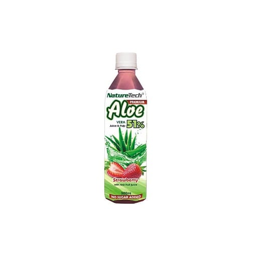 NATURE TECH ALOE VERA SUGAR FREE PET 500ml - (STRAWBERRY)