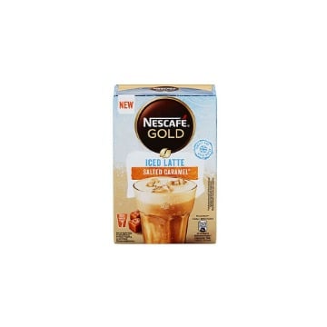 NESCAFE GOLD ICED LATTE ΦΑΚΕΛΑΚΙ 101.5gr. - (7x14.5gr.) (SALTED CARAMEL)