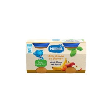 NESTLE ΦΡΟΥΤΟΠΟΥΡΕΣ (2x125gr.) - (ΒΑΖΟ) (ΜΠΑΝΑΝΑ, ΜΗΛΟ & ΒΕΡΙΚΟΚΟ)