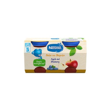 NESTLE ΦΡΟΥΤΟΠΟΥΡΕΣ (2x125gr.) - (ΒΑΖΟ) (ΜΥΡΤΙΛΟ & ΜΗΛΟ)