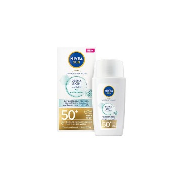 NIVEA SUN ΠΡΟΣΩΠΟΥ 40ml - (DERMA SKIN CLEAR) (SPF 50+)