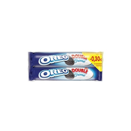 OREO ΜΠΙΣΚΟΤΑ DOUBLE 185gr. - (2x185gr.) (-0.30€)