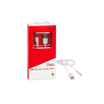 OSIO ΚΑΛΩΔΙΟ ΦΟΡΤΙΣΗΣ ΚΑΙ ΣΥΓΧΡΟΝΙΣΜΟΥ MICRO ΑΠΟ USB ΣΕ USB (1,2m) - (ΑΣΠΡΟ) (OTU395W)