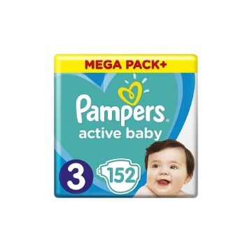 PAMPERS ACTIVE BABY No 3 (152τεμ.) - (6-10kg)