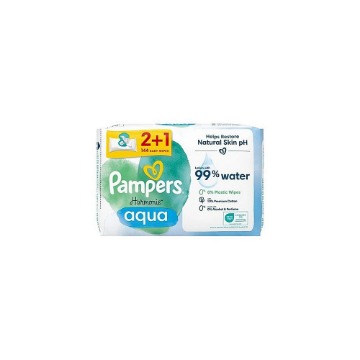 PAMPERS ΜΩΡΟΜΑΝΤΗΛΑ 3x48τεμ. - (HARMONIE) (AQUA) (2+1)