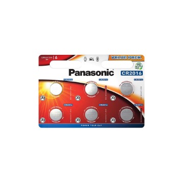 PANASONIC ΜΠΑΤΑΡΙΑ ΛΙΘΙΟΥ ΚΟΥΜΠΙ CR-2016 (6τεμ.)