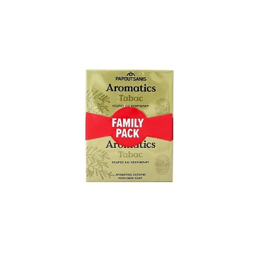 PAPOUTSANIS AROMATICS ΣΑΠΟΥΝΙ 4x100gr. - (TABAC)