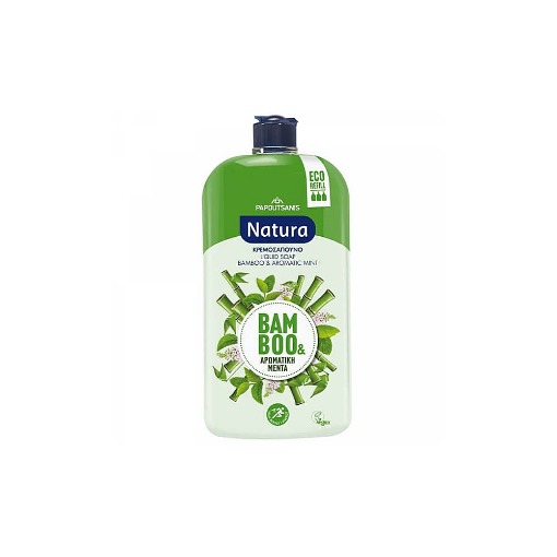 PAPOUTSANIS NATURA ΚΡΕΜ/ΝΟ ΑΝΤ/ΚΟ 900ml - (MENTA & ΒΑΜΒΟΟ)