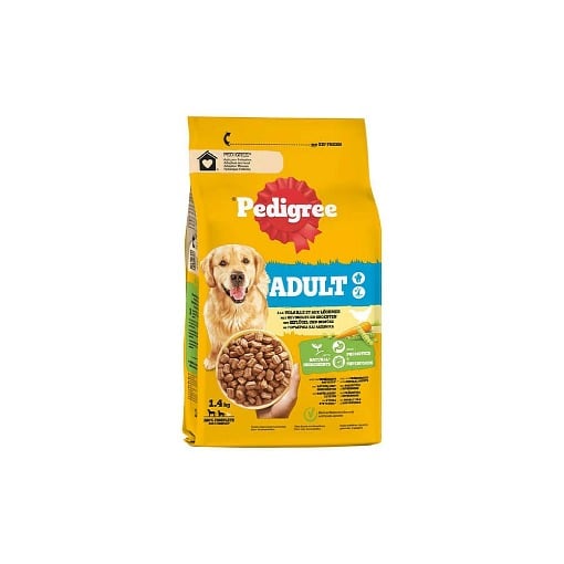 PEDIGREE ΣΚΥΛΟΤΡΟΦΗ 1,4kg ADULT - (ΠΟΥΛΕΡΙΚΑ & ΛΑΧΑΝΙΚΑ)