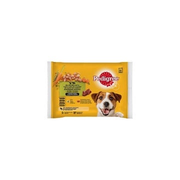 PEDIGREE ΣΚΥΛΟΤΡΟΦΗ ΦΑΚΕΛΑΚΙ 4x100gr. - (ΜΟΣΧΑΡI & ΚΟΤΟΠΟΥΛΟ)