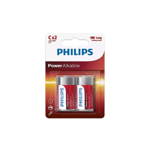 PHILIPS ΜΠΑΤΑΡΙΑ ΑΛΚΑΛΙΚΗ C 2τεμ. - (ΜΕ ΦΟΡΟ 0,08€)