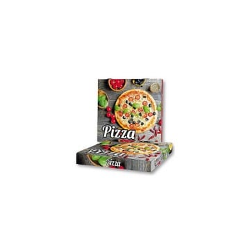 PIZZA COLOR - (20x20x4cm) - 100τεμ. - (MICROWELLE)